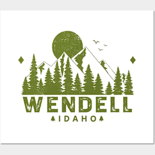 Wendell Idaho Mountain Souvenir Posters and Art